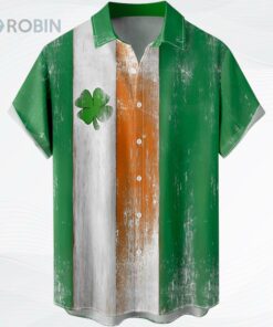 Men Button Down Shirt Short Sleeve Stretch Mens St Patricks Day Irish Hawaiian Shirt Men Button Down Shirt Short Sleeve Stretch Mens St Patricks Day Irish Hawaiian Shirt