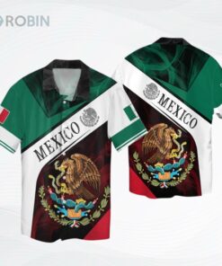 Mexico Unisex Hawaiian Shirt, 3D Full Print Mexican Hawaiian Aloha Beach Shirts