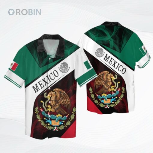 Mexico Unisex Hawaiian Shirt, 3D Full Print Mexican Hawaiian Aloha Beach Shirts