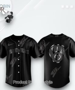 Milwaukee Brewers X Back In Black 2025 Limited Edition Baseball Jersey