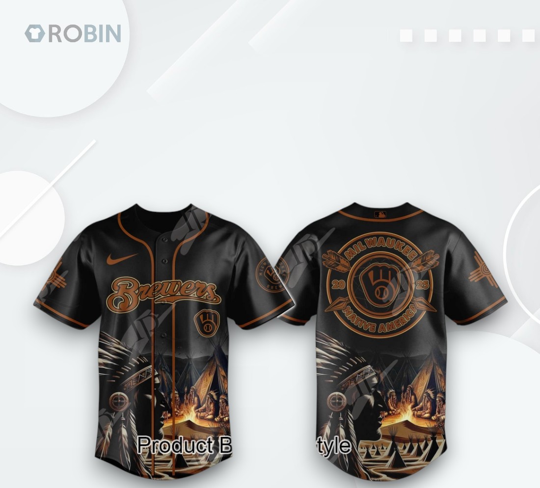 Milwaukee Brewers X Native American Heritage Month Special Edition Baseball Jersey Milwaukee Brewers X Native American Heritage Month Special Edition Baseball Jersey