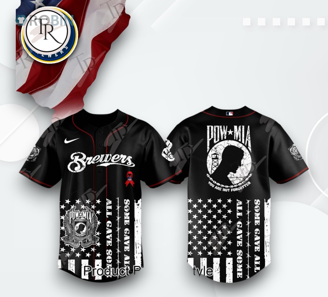 Milwaukee Brewers X National POW MIA Recognition Day 2025 Limited Edition Baseball Jersey Milwaukee Brewers X National POW MIA Recognition Day 2025 Limited Edition Baseball Jersey