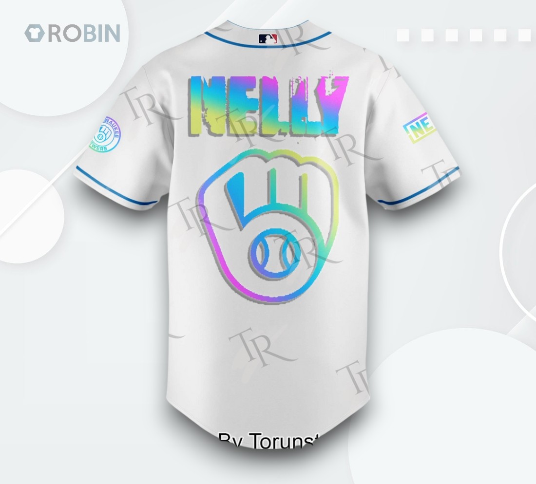 Milwaukee Brewers X Nelly 2025 Limited Edition Baseball Jersey Milwaukee Brewers X Nelly 2025 Limited Edition Baseball Jersey