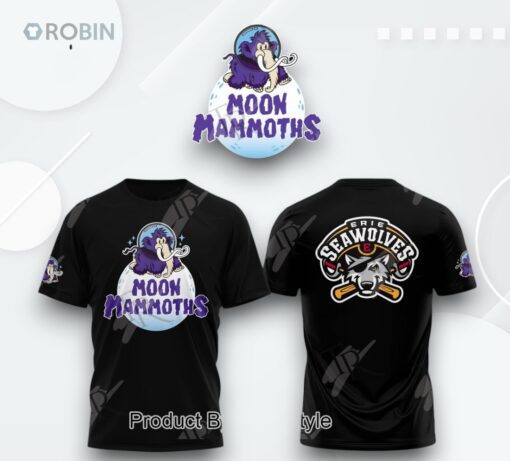 Moon Mammoths X Erie SeaWolves 2025 3D Printed Shirt (Hoodie, Shirt, Sweatshirt)