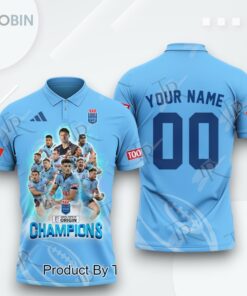 New South Wales Blues 2025 Champions Custom Name Polo Shirt
