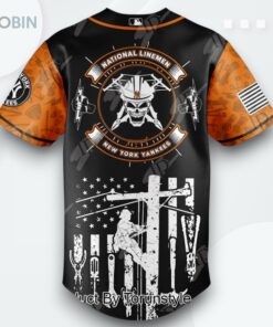 New York Yankees X National Lineman Appreciation Day 2025 Limited Edition Baseball Jersey