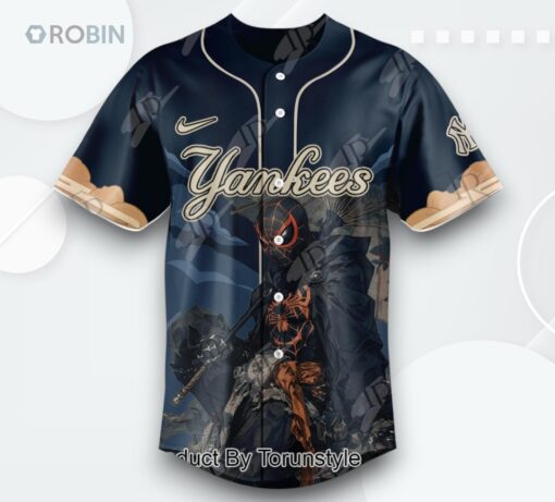 New York Yankees X Spiderman Japan 2025 Special Edition Baseball Jersey