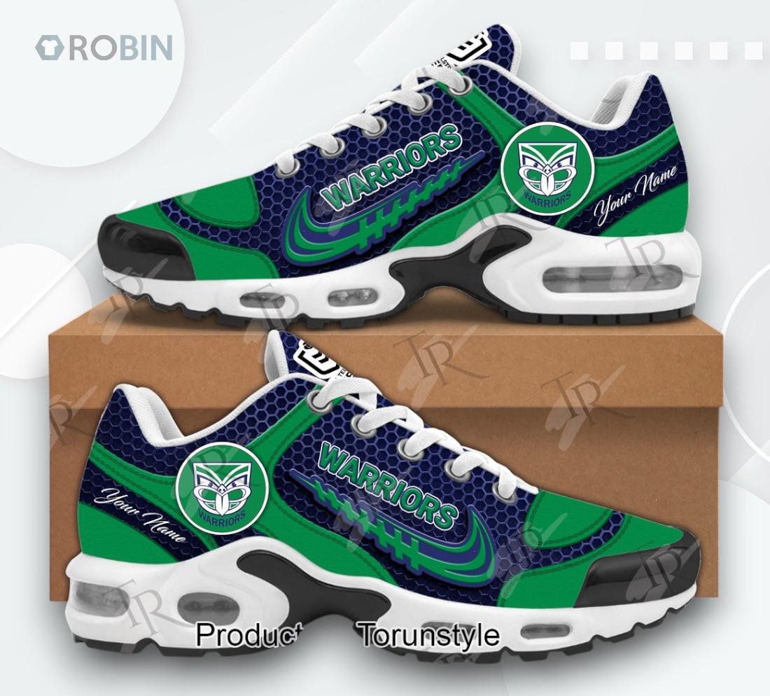 New Zealand Warriors 2025 Custom Name Limited Edition Sneaker Air Cushion New Zealand Warriors 2025 Custom Name Limited Edition Sneaker Air Cushion