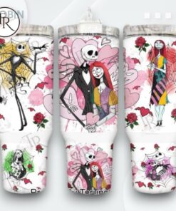 Nightmare Before Christmas 2025 Jack And Sally Limited Edition 40oz Tumbler