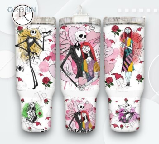 Nightmare Before Christmas 2025 Jack And Sally Limited Edition 40oz Tumbler