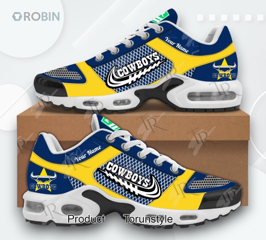 North Queensland Cowboys 2025 Custom Name Limited Edition Sneaker Air Cushion North Queensland Cowboys 2025 Custom Name Limited Edition Sneaker Air Cushion