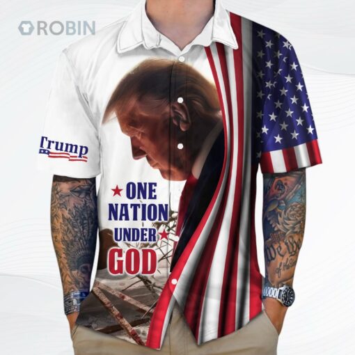 One Nation Under God Trump Hawaii Shirt   Make America Great Again