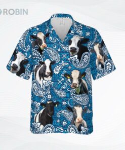 Paisley Pattern Holstein Summer Hawaiian Shirt