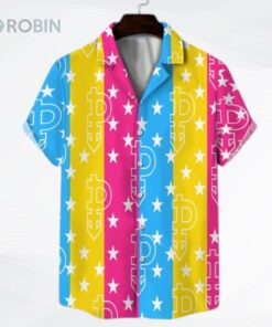 Pan Pride Clothes, Pansexual Hawaiian Shirt, Hawaiian Shirt For Gay Pride Pants, Pansexual Clothes