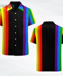 Pastel Rainbow Stripes Gay Pride Lgbt Support Hawaiian Vintage Shirt Mens Button Down Tropical Hawaii Beach Shirts Pastel Rainbow Stripes Gay Pride Lgbt Support Hawaiian Vintage Shirt Mens Button Down Tropical Hawaii Beach Shirts