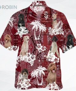 Portuguese Hawaiian Shirt, Dog All Over Printed On Hawaii Shirts Short Sleeve