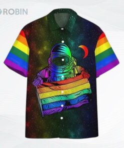 Pride Hawaiian Shirt, Beach Shirt Lgbt Hawaiian Shirt Astronaut Lgbt Rainbow Flag Galaxy Hawaii Pride Hawaiian Shirt, Beach Shirt Lgbt Hawaiian Shirt Astronaut Lgbt Rainbow Flag Galaxy Hawaii