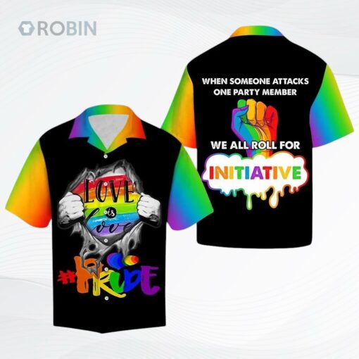 Pride LGBT Rainbow Hawaiian Shirt, Love Is Love, Gift For Pride Month