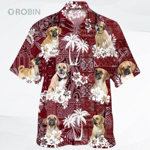 Puggle Hawaiian Shirt, Dog Hawaiian Shirt Short Sleeve
