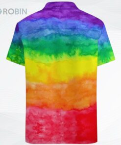 Rainbow Color Hawaiian Shirt, Hawaii Shirt For Gaymer, Lesbian Rainbow Hawaiian 3D T Shirt