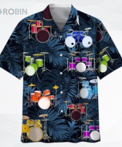 Red Drum Bohemian Hawaiian Shirt, Beautiful Drums Hawaii Aloha Shirt, Gift For Drummer, Drummer Hawaiian Shirt Red Drum Bohemian Hawaiian Shirt, Beautiful Drums Hawaii Aloha Shirt, Gift For Drummer, Drummer Hawaiian Shirt