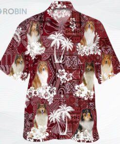 Rough Collie Hawaiian Shirt, Dog All Over Printed Hawaii Aloha Shirt