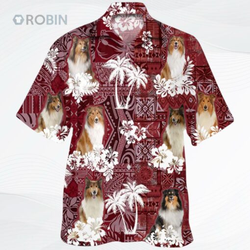 Rough Collie Hawaiian Shirt, Dog All Over Printed Hawaii Aloha Shirt