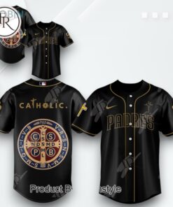 San Diego Padres X Theme Game Catholic Night 2025 Limited Edition Baseball Jersey   Black