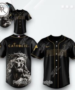 San Diego Padres X Theme Game Catholic Night 2025 Special Edition Baseball Jersey   Black