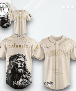 San Diego Padres X Theme Game Catholic Night 2025 Special Edition Baseball Jersey   Cream