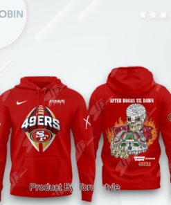 San Francisco 49ers X The Weeknd After Hours Til Dawn 2025 3D Printed Shirt (Hoodie, Shirt, Sweatshirt)   Red