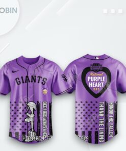 San Francisco Giants X National Purple Heart Day 2025 Limited Edition Baseball Jersey