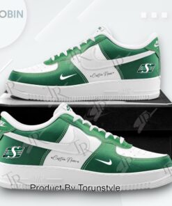 Saskatchewan Roughriders 2025 Logo Custom Name AF1 Sneakers