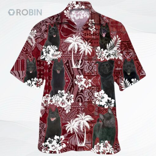 Schipperke Hawaiian Shirt, Cute Hawaii Shirt Short Sleeve
