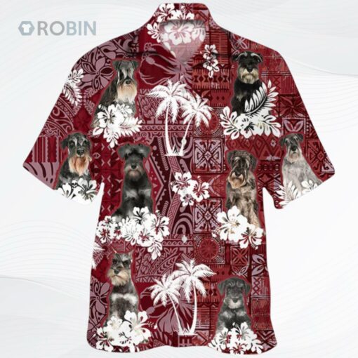 Schnauzer Hawaiian Shirt, Cute Pet Hawaiian Shirts