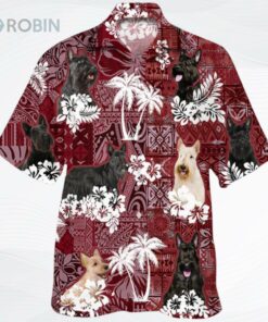 Scottish Terrier Hawaiian Shirt, Hawaii Aloha Beach Shirt For Dog Lovers