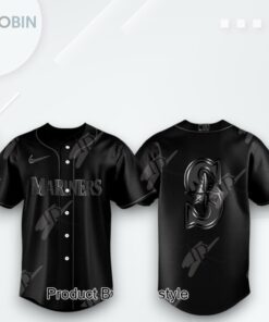 Seattle Mariners X Back In Black 2025 Limited Edition Baseball Jersey