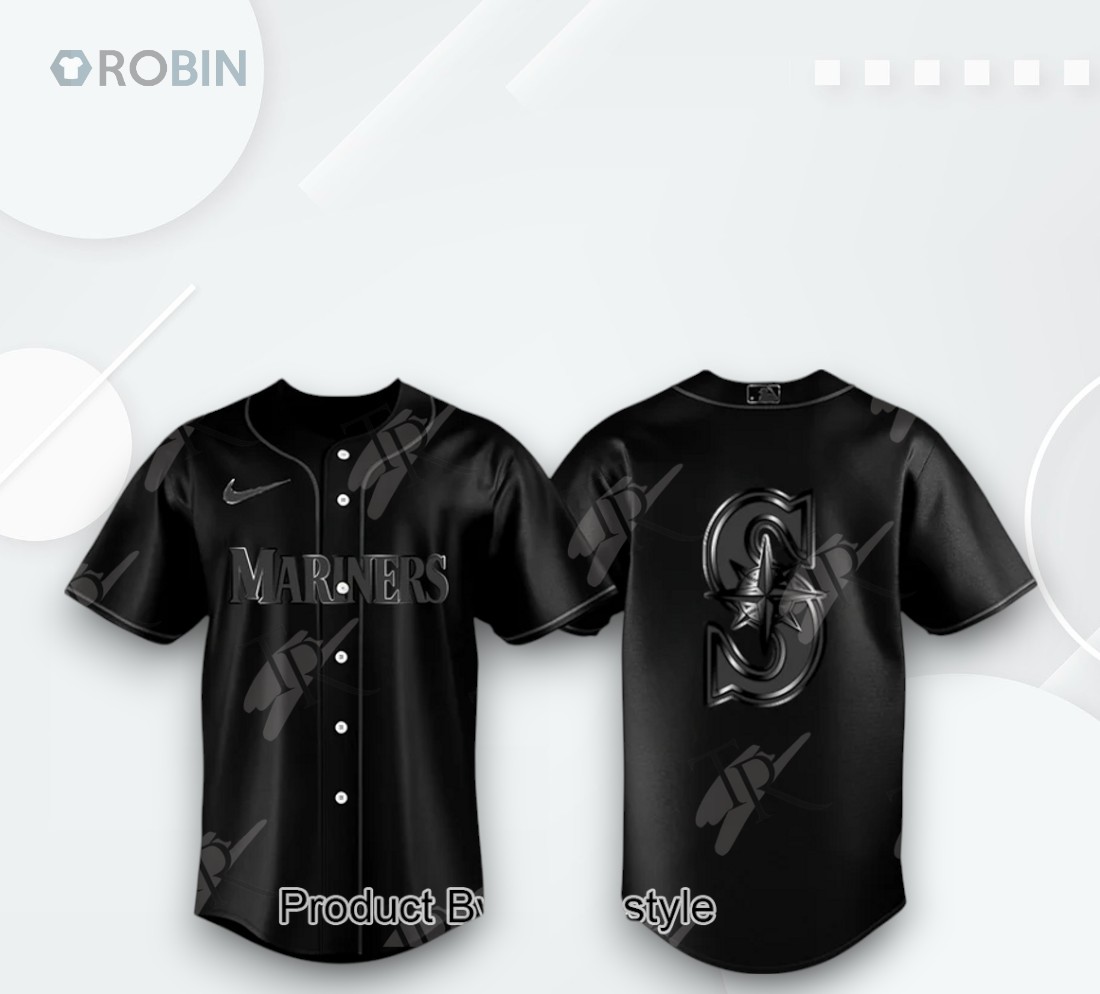 Seattle Mariners X Back In Black 2025 Limited Edition Baseball Jersey Seattle Mariners X Back In Black 2025 Limited Edition Baseball Jersey