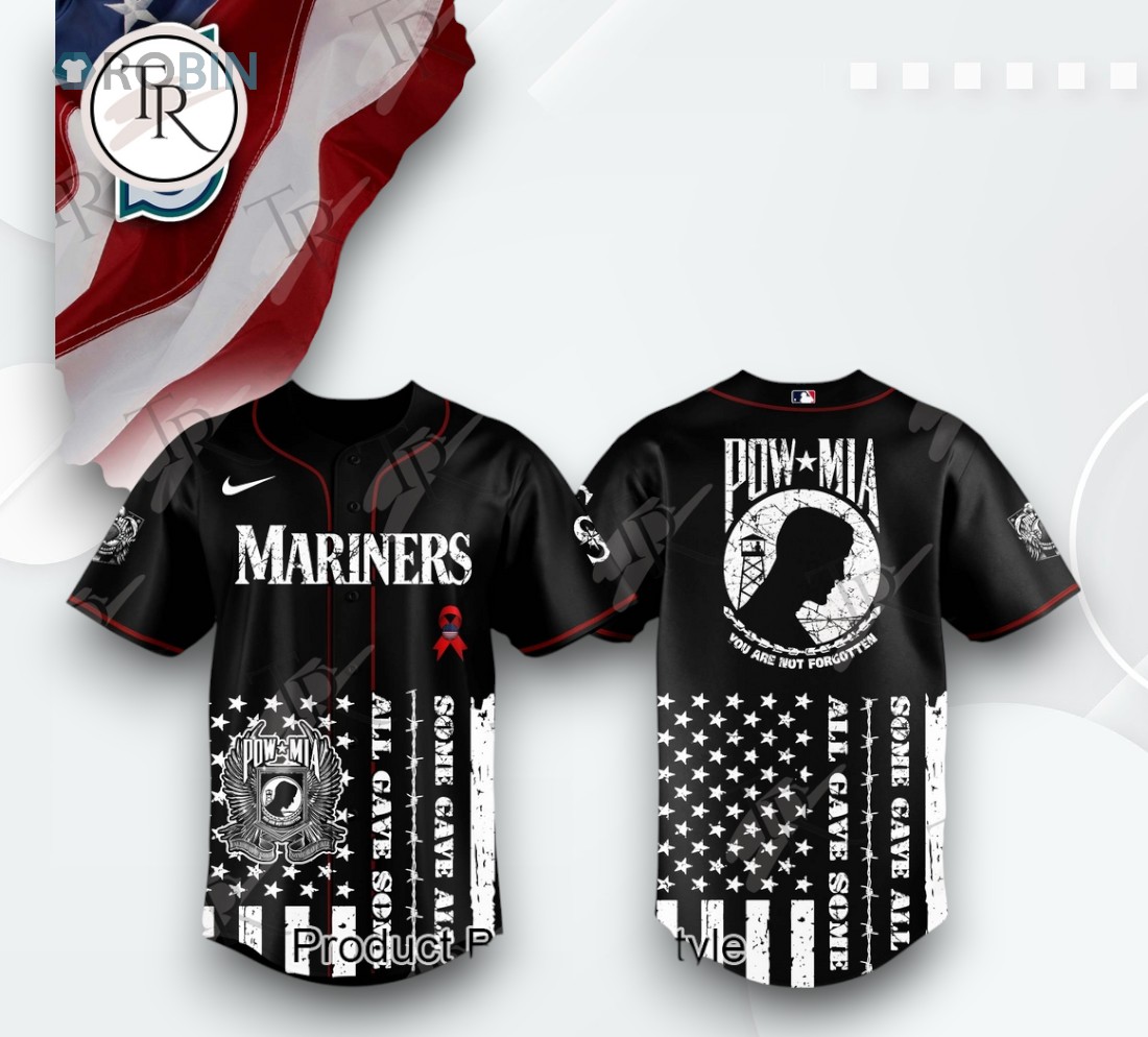 Seattle Mariners X National POW MIA Recognition Day 2025 Limited Edition Baseball Jersey Seattle Mariners X National POW MIA Recognition Day 2025 Limited Edition Baseball Jersey