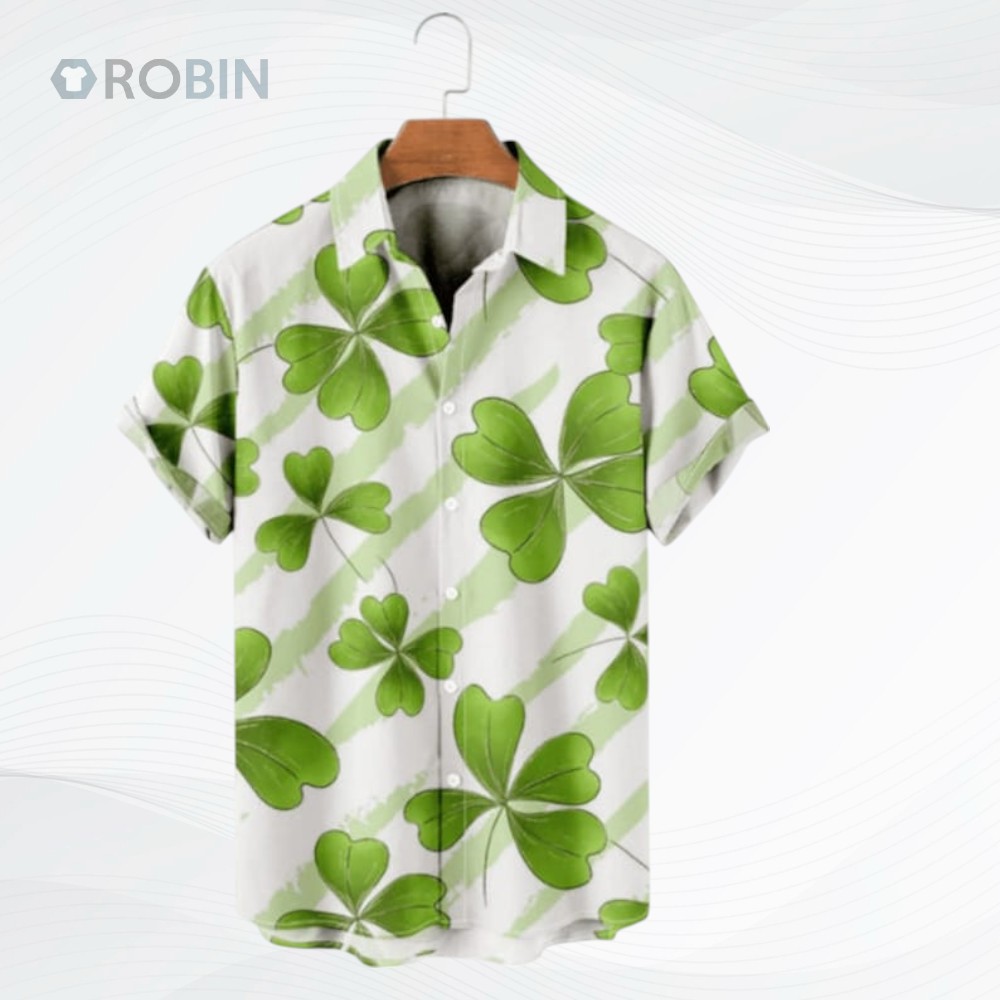 Shamrock Hawaiian Shirt, Irish Hawaiian Shirt, Saint Patrick's Day Hawaiian Shirt, St. Patrick's Day 3d Shirt, Irish Shirt Shamrock Hawaiian Shirt, Irish Hawaiian Shirt, Saint Patrick's Day Hawaiian Shirt, St. Patrick's Day 3d Shirt, Irish Shirt