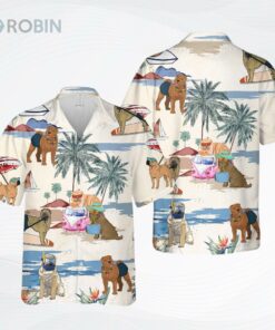Shar Pei Summer Beach Hawaiian Shirt, Cool Aloha Hawaii Shirt For Travel Summer Shar Pei Summer Beach Hawaiian Shirt, Cool Aloha Hawaii Shirt For Travel Summer