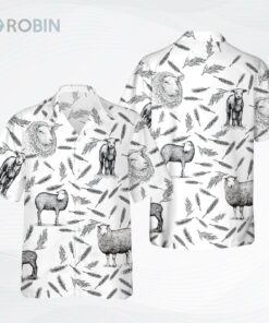 Sheep Pattern Hawaiian Shirt Full Size