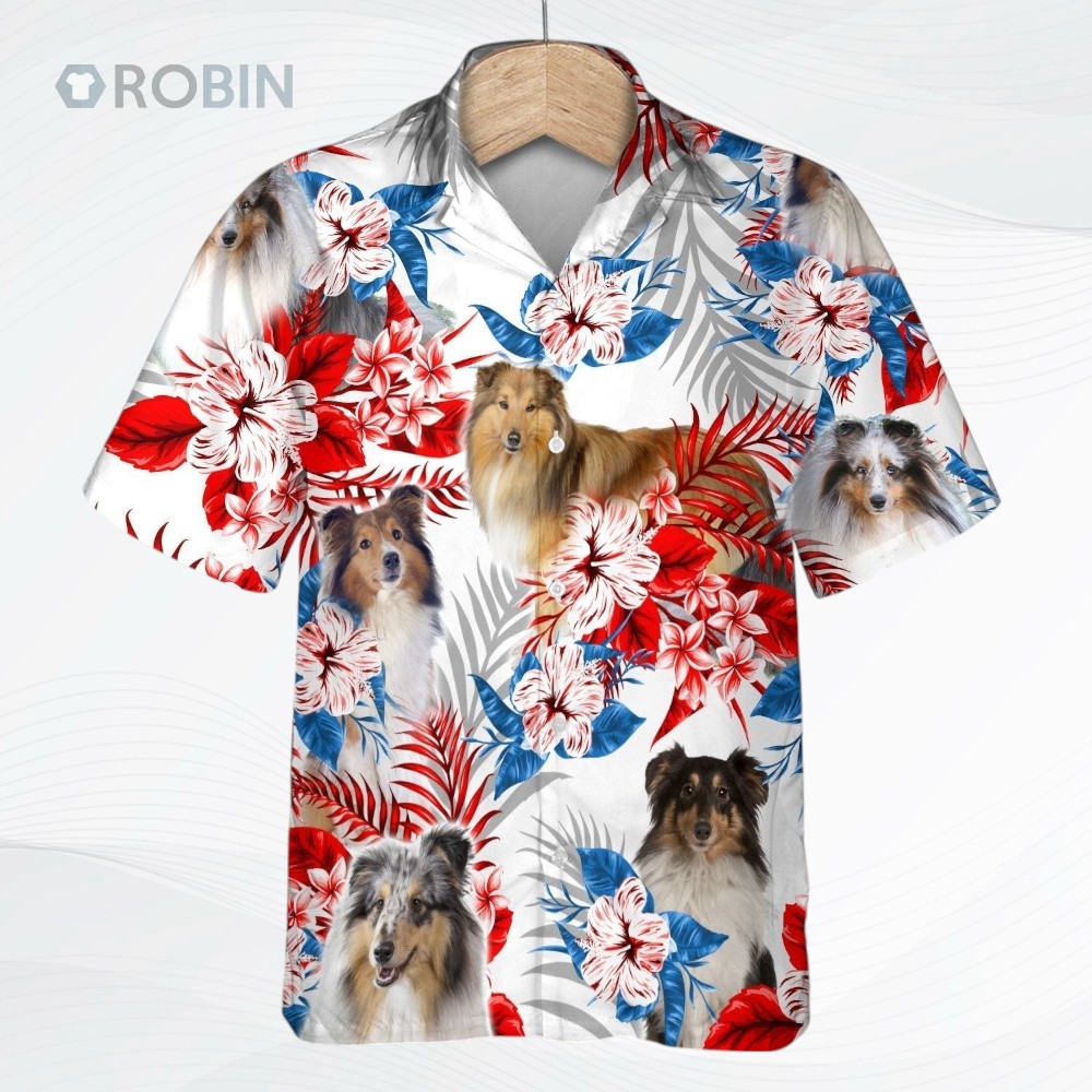 Shetland Sheepdog Hawaiian Shirt, Cool Dog In Aloha Beach Shirt Full Printed, Dog Hawaii Shirt Shetland Sheepdog Hawaiian Shirt, Cool Dog In Aloha Beach Shirt Full Printed, Dog Hawaii Shirt
