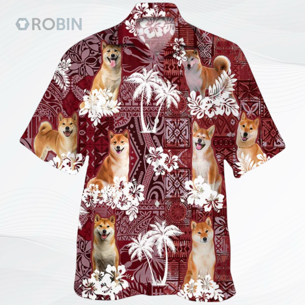 Shiba Inu Hawaiian Shirt, Cute Dog Hawaiian Shirt Shiba Inu Hawaiian Shirt, Cute Dog Hawaiian Shirt