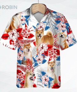 Shiba Inu Hawaiian Shirt, Dog Hawaiian Beach Shirts For Men And Woman