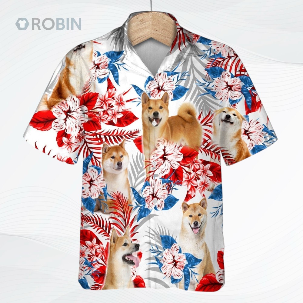 Shiba Inu Hawaiian Shirt, Dog Hawaiian Beach Shirts For Men And Woman Shiba Inu Hawaiian Shirt, Dog Hawaiian Beach Shirts For Men And Woman