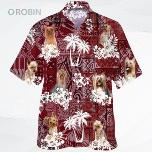Silky Terrier Hawaiian Shirt, Summer Aloha Beach Shirt For Dog Lovers