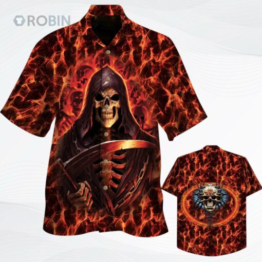 Skull Hook Fir Hawaiian Shirt, Hawaii Shirt For Halloween