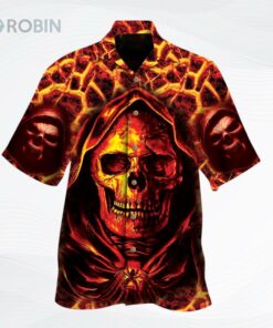 Skull The Reaper All Over Printed 3D Hawaiian Shirt
