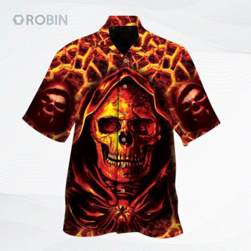 Skull The Reaper All Over Printed 3D Hawaiian Shirt